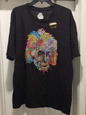 Bioworld Black Short Sleeve Tee with Colorful Portrait Graphic